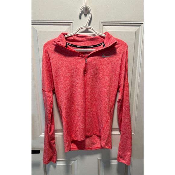 Women’s‎ Nike Pink Dri-Fit 1/4 Zip Pullover Sweatshirt Size Small - Picture 1 of 5